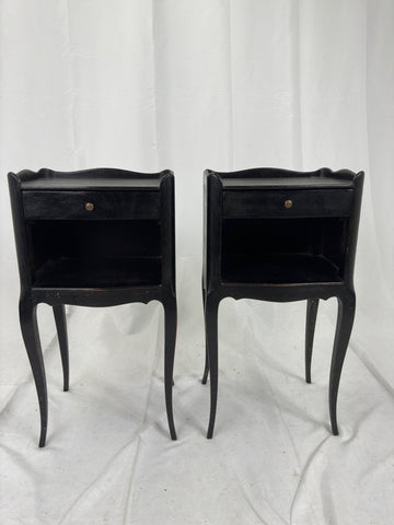 Pair of Vintage French Painted Bedside Tables