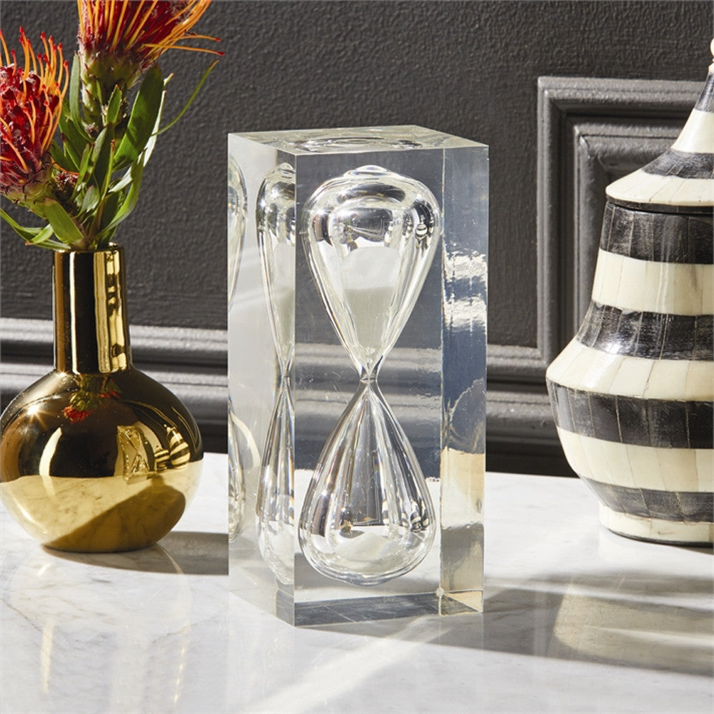 Acrylic Block Hourglass