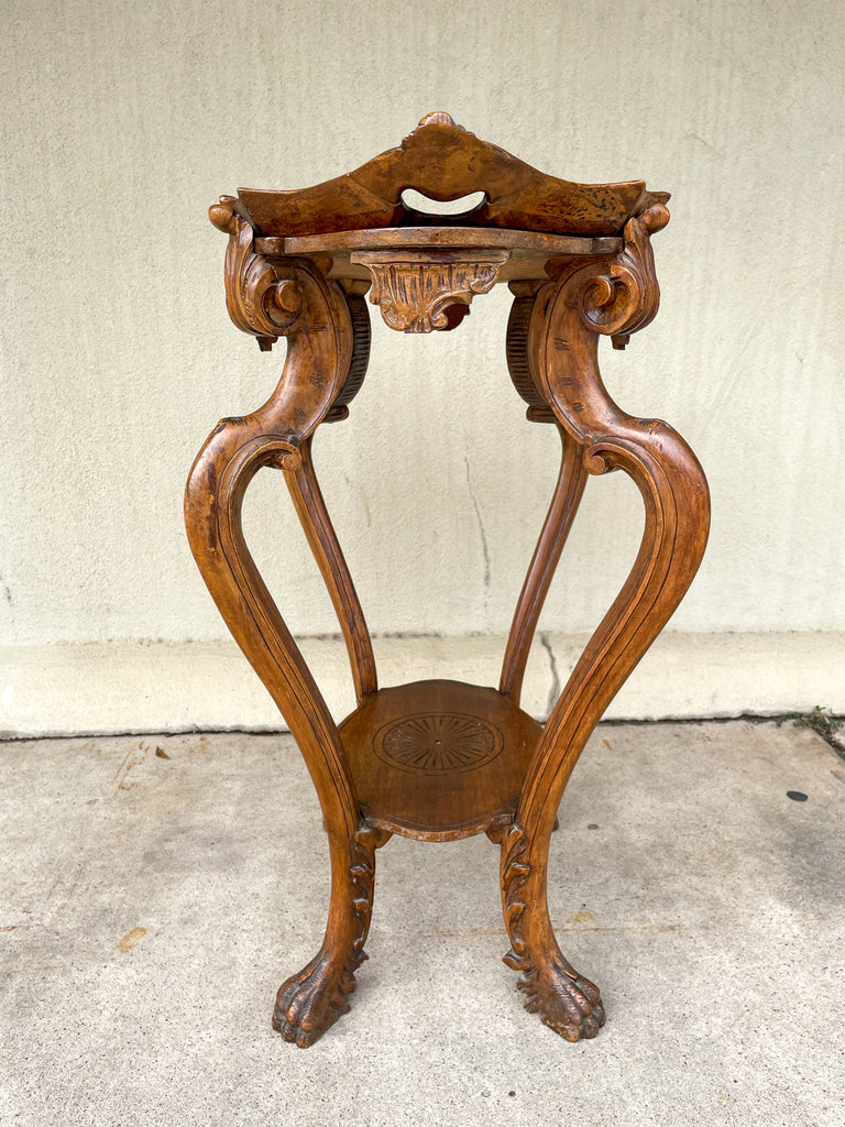 Antique French Carved Oak Louis XVI Tray Top Table