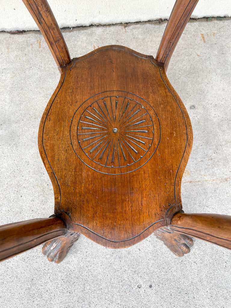 Antique French Carved Oak Louis XVI Tray Top Table