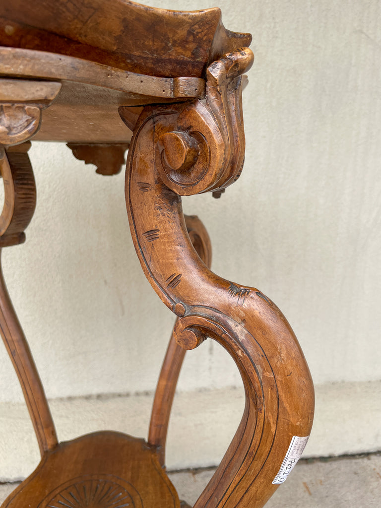 Antique French Carved Oak Louis XVI Tray Top Table