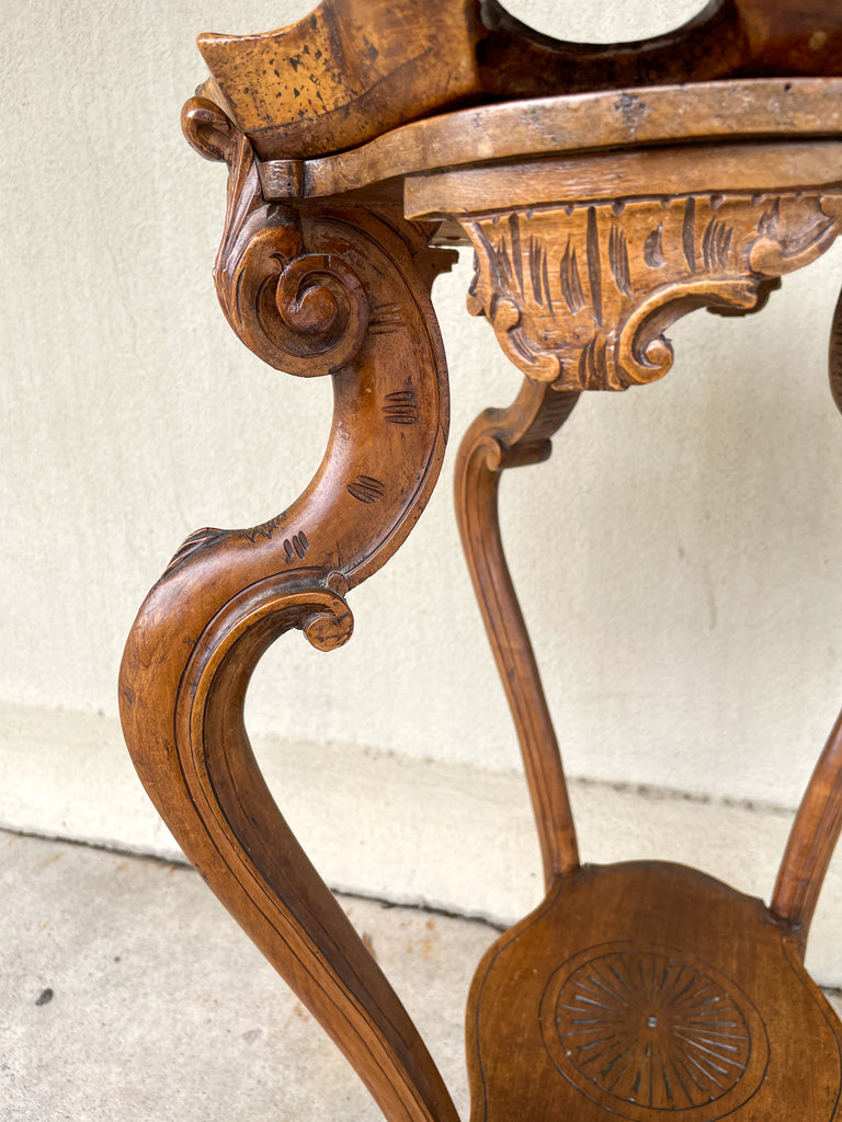 Antique French Carved Oak Louis XVI Tray Top Table