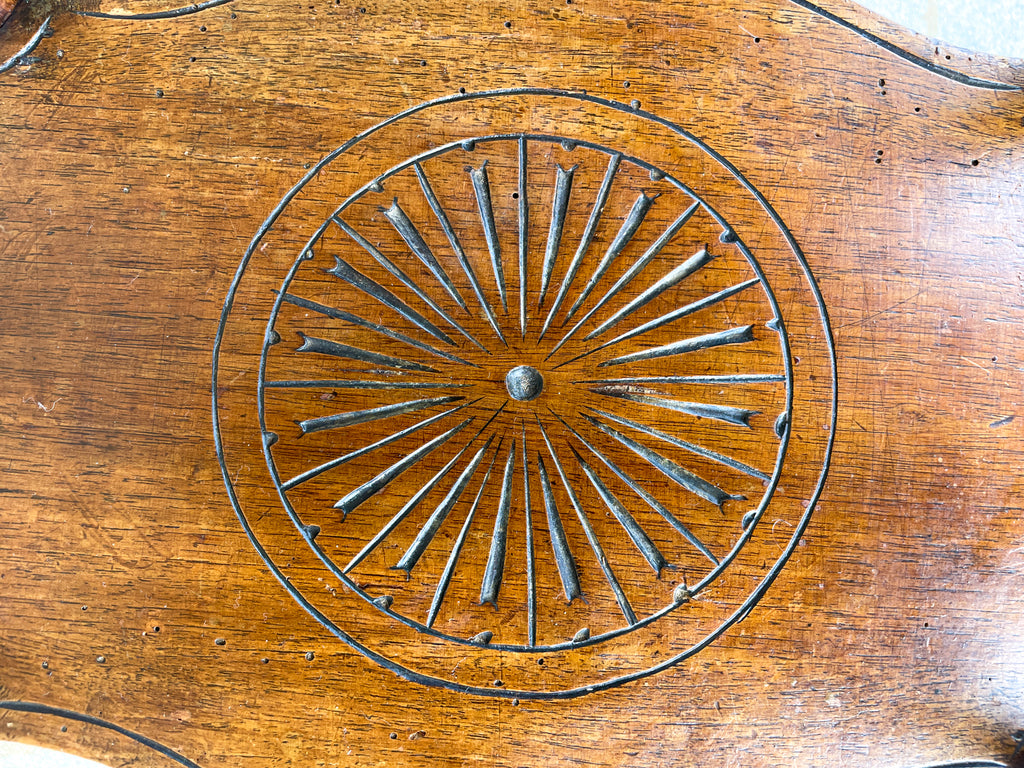 Antique French Carved Oak Louis XVI Tray Top Table
