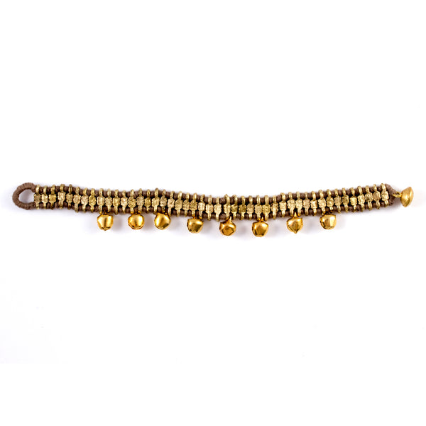 Bells Bracelet in Taupe - Handmade in Egypt