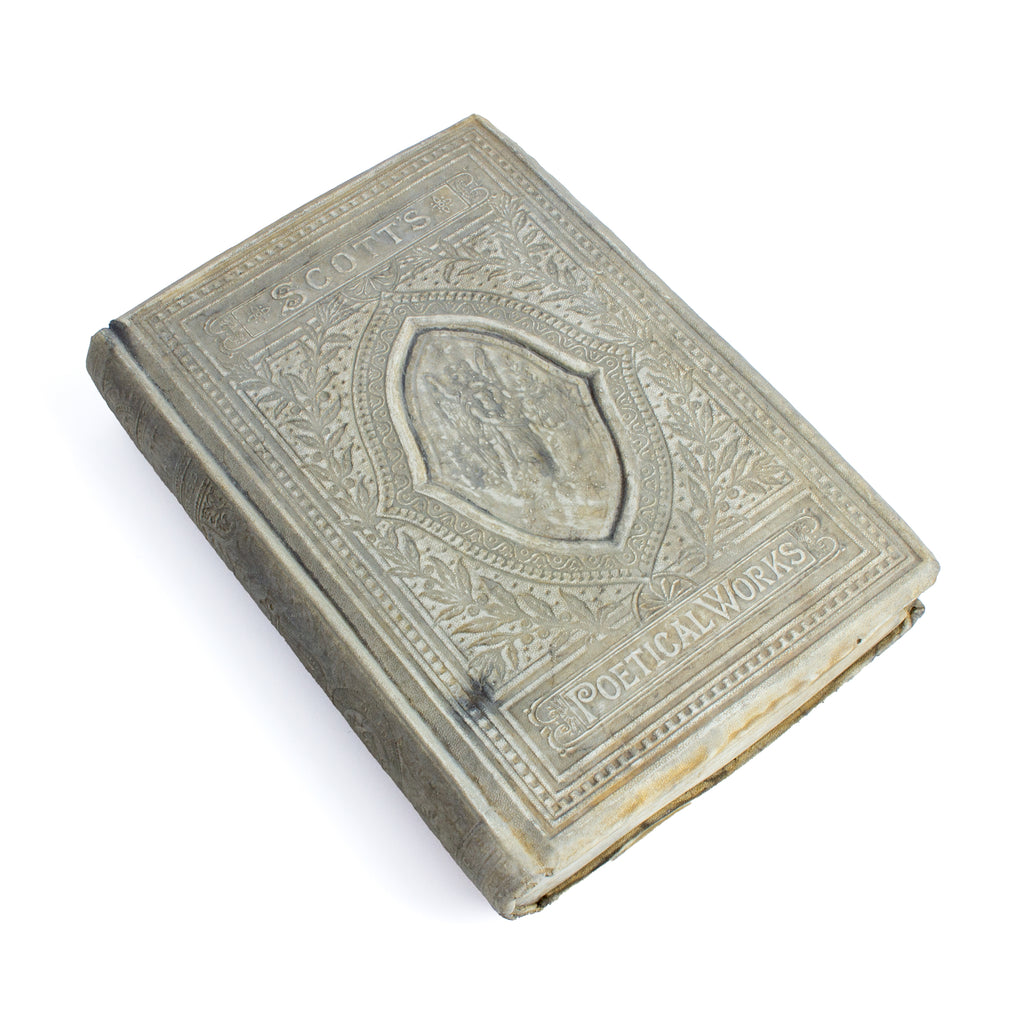 Cast Stone Book - Medium Scott's Poetic Works