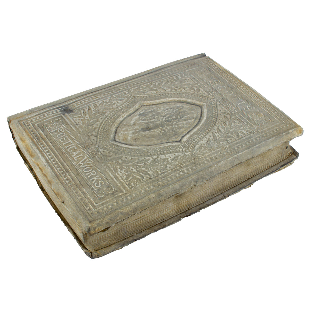 Cast Stone Book - Medium Scott's Poetic Works