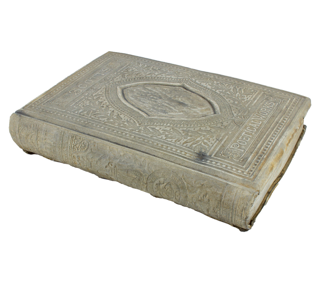 Cast Stone Book - Medium Scott's Poetic Works