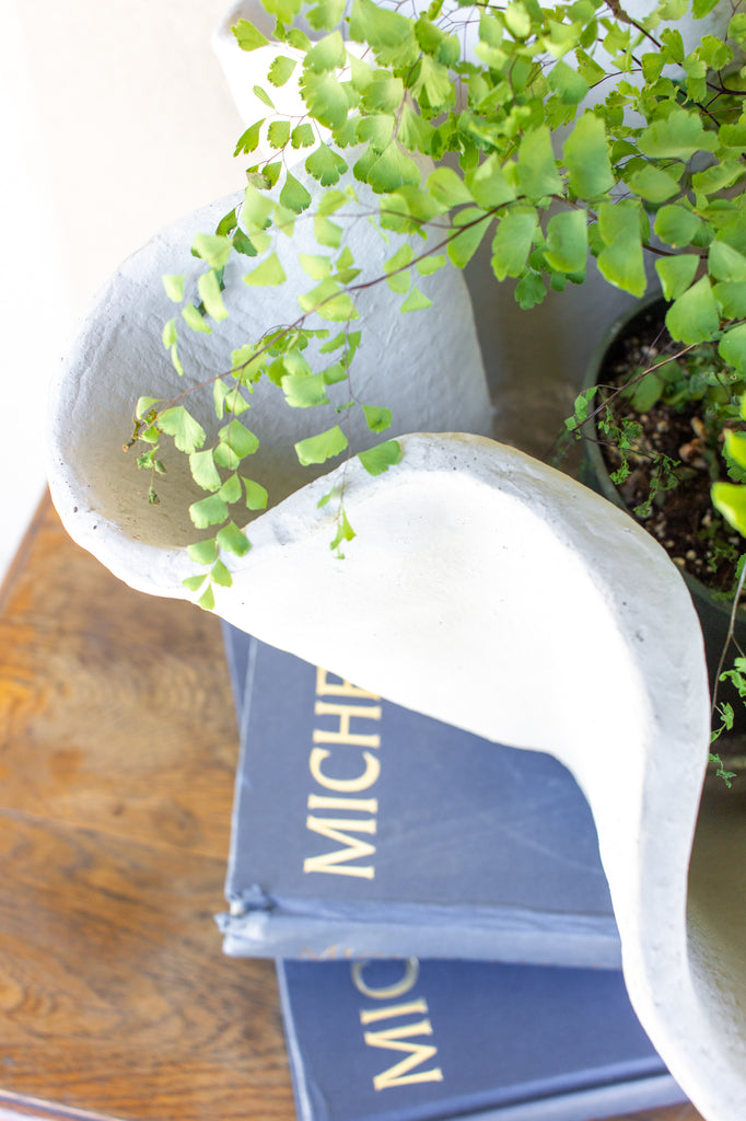 Hand-Cast Stone Paris Bowl Planter