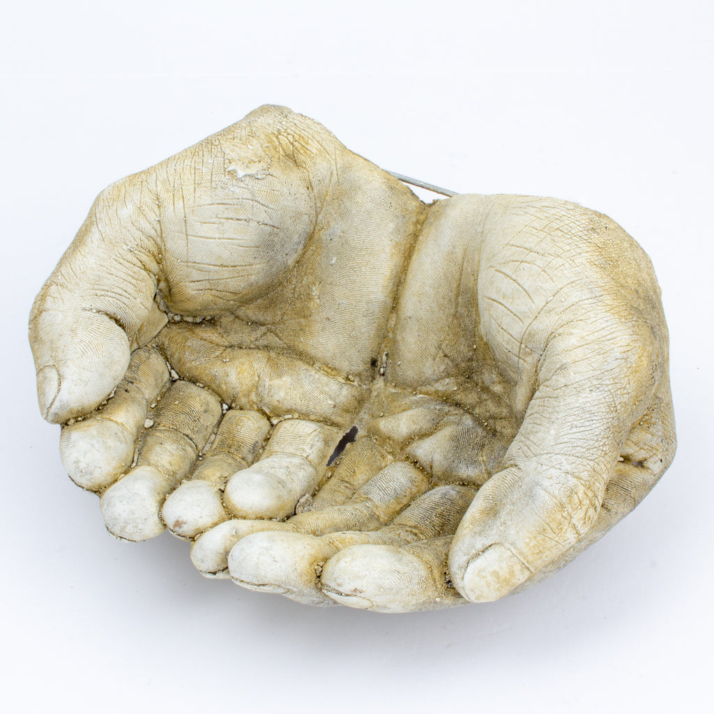 Cast Stone Hands Dish