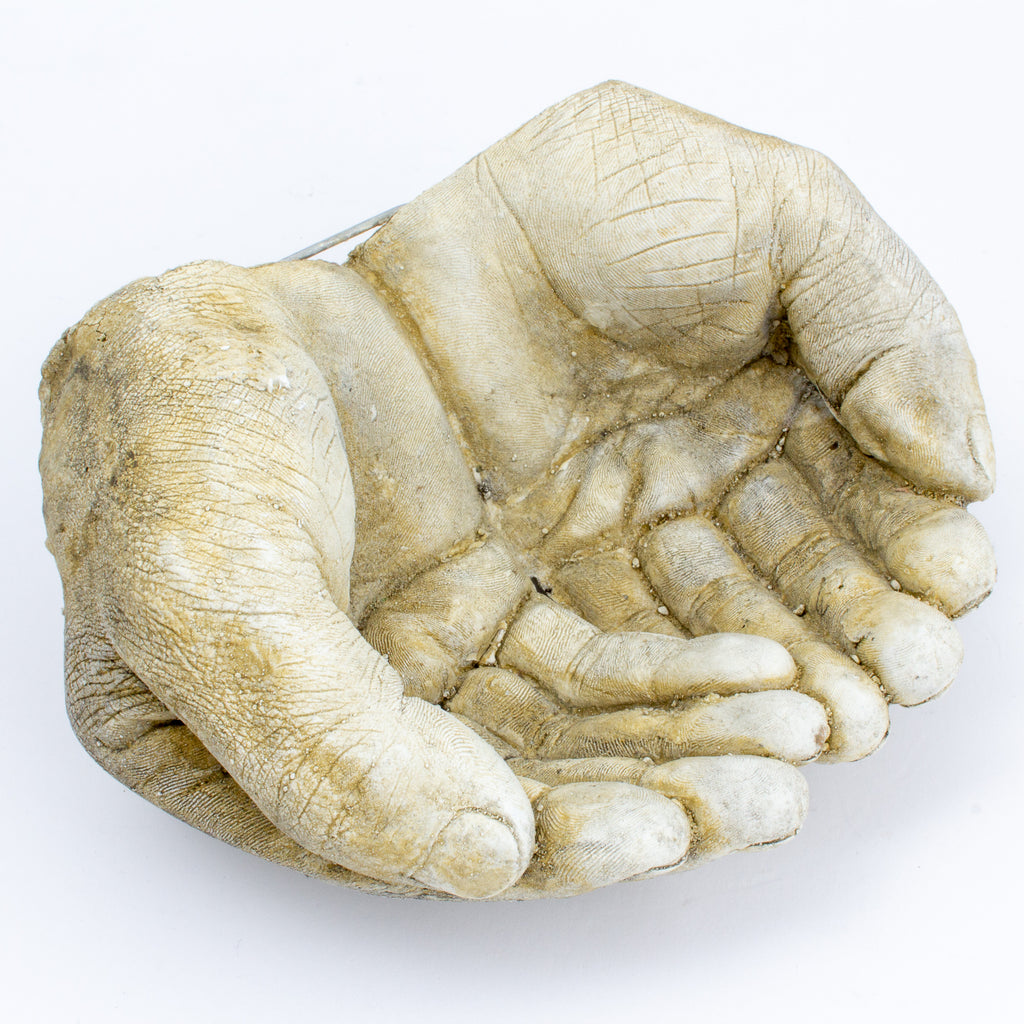Cast Stone Hands Dish