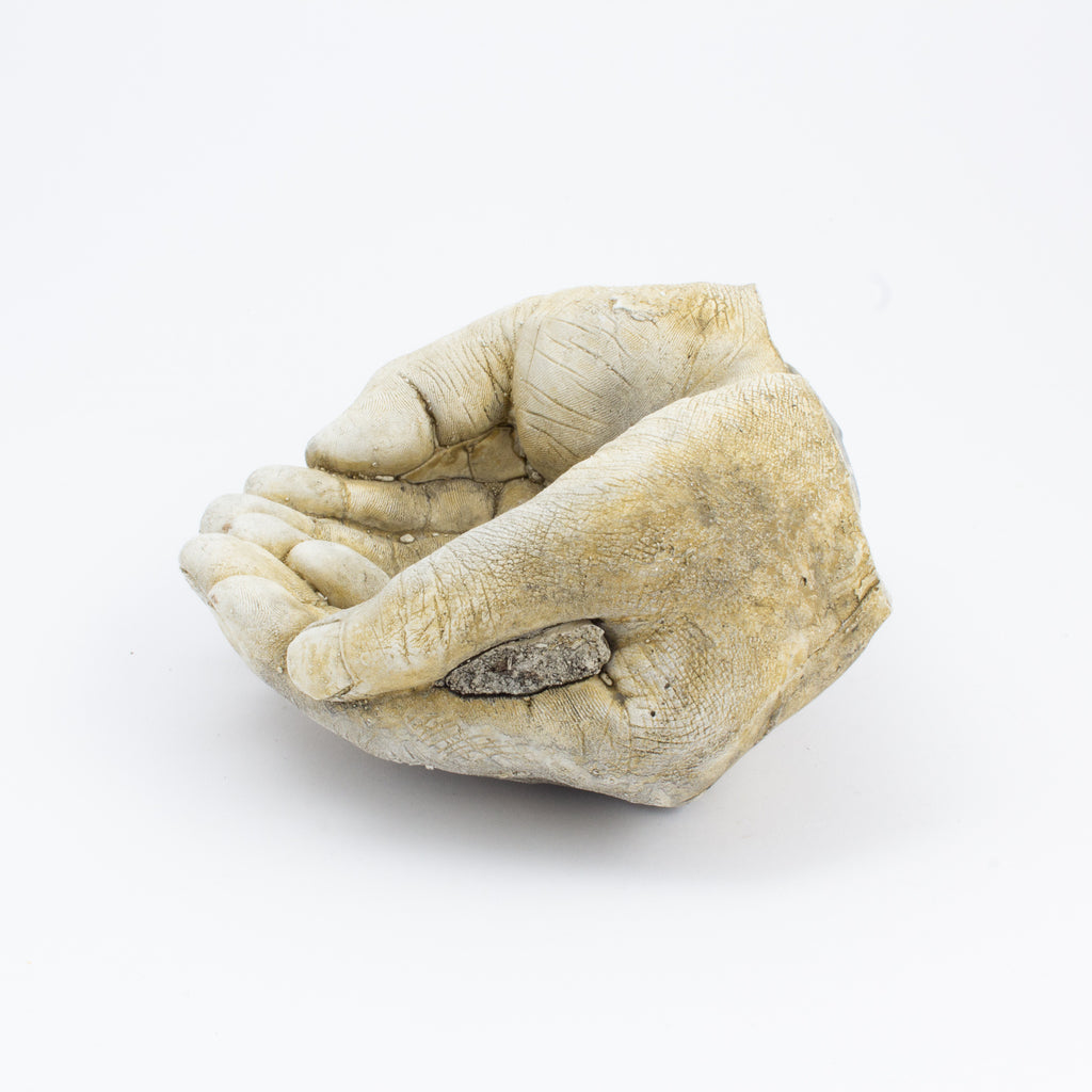 Cast Stone Hands Dish