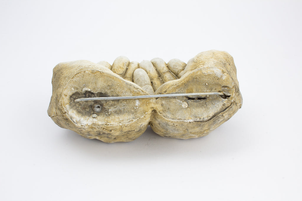 Cast Stone Hands Dish