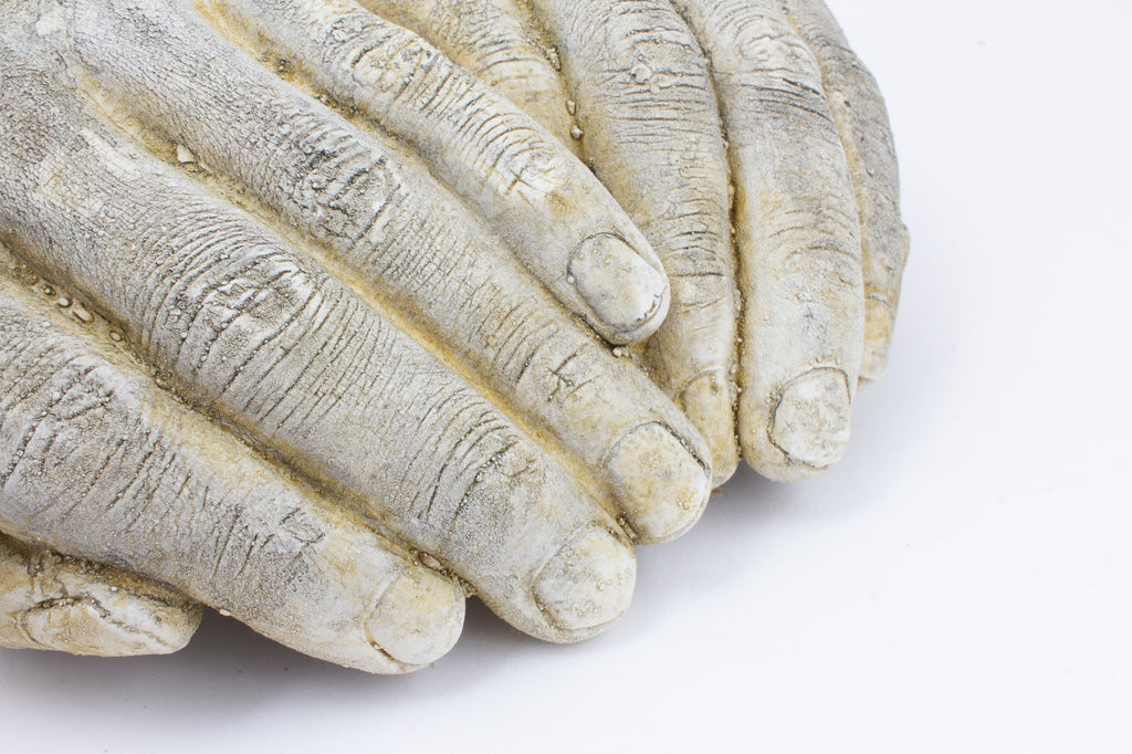 Cast Stone Hands Dish