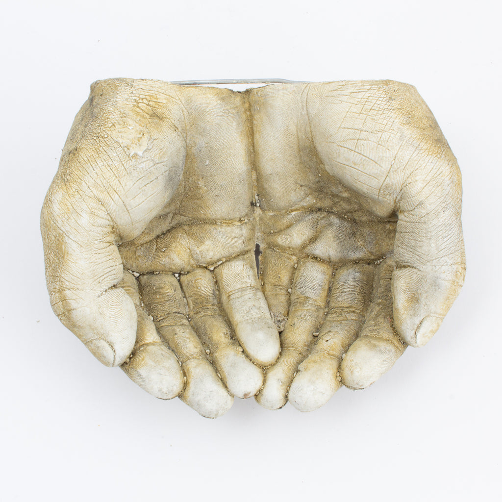 Cast Stone Hands Dish
