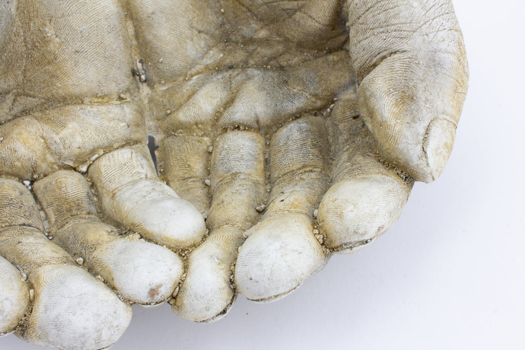 Cast Stone Hands Dish