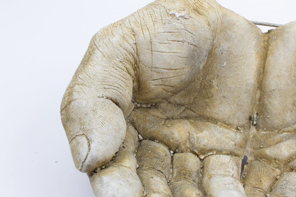 Cast Stone Hands Dish