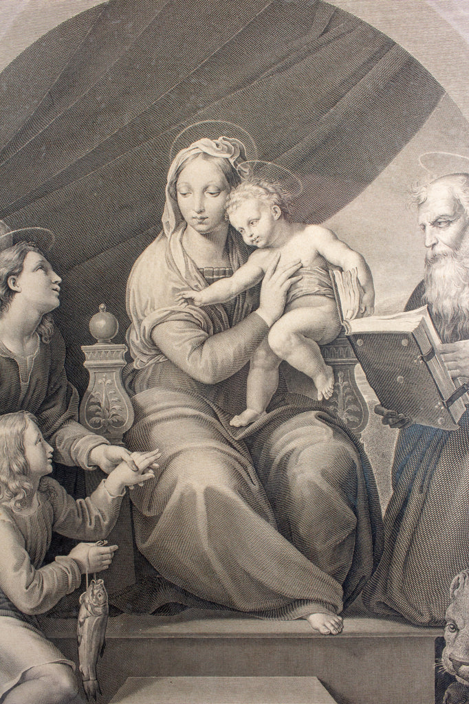 Antique Raphael Etching found in Florence, Italy