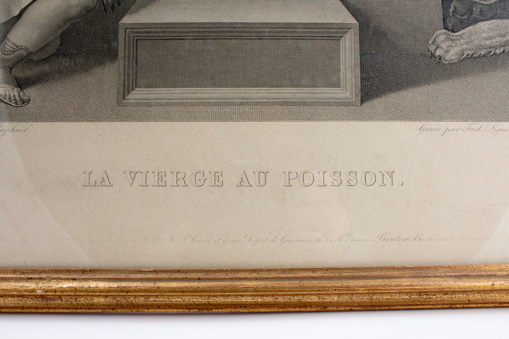 Antique Raphael Etching found in Florence, Italy