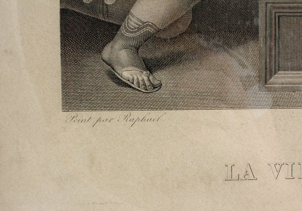 Antique Raphael Etching found in Florence, Italy