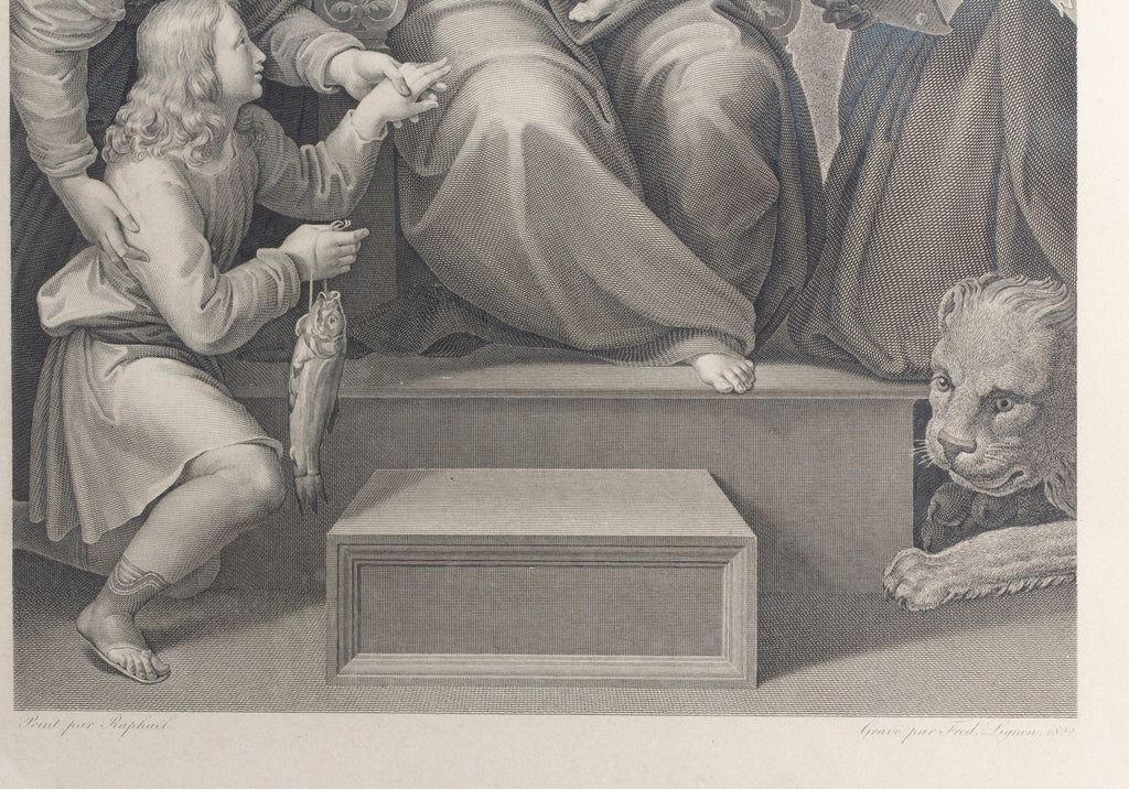 Antique Raphael Etching found in Florence, Italy