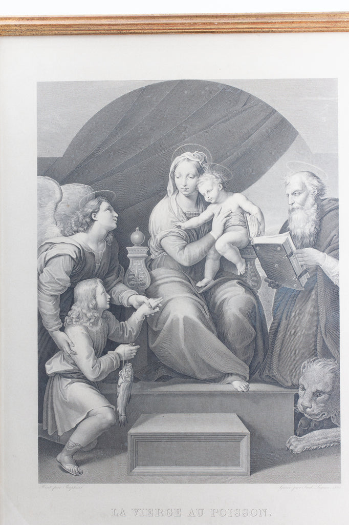 Antique Raphael Etching found in Florence, Italy