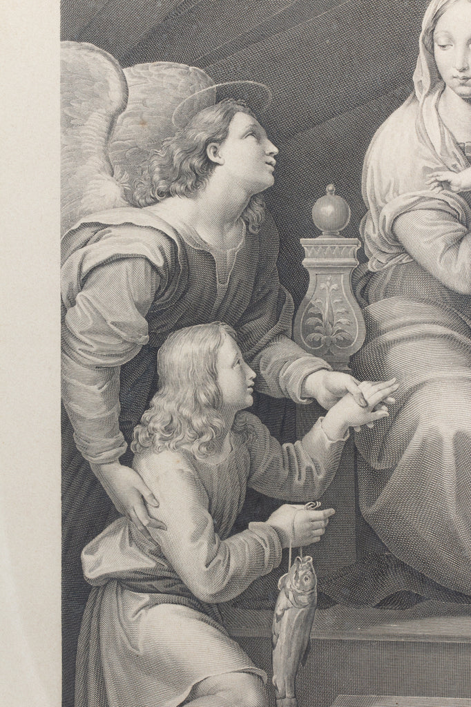 Antique Raphael Etching found in Florence, Italy
