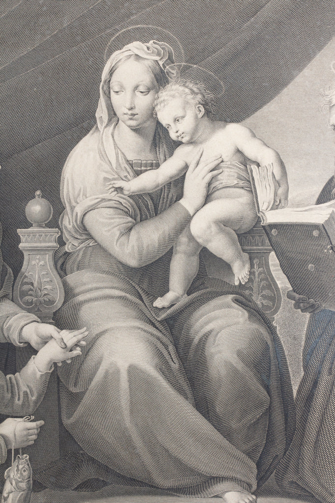 Antique Raphael Etching found in Florence, Italy