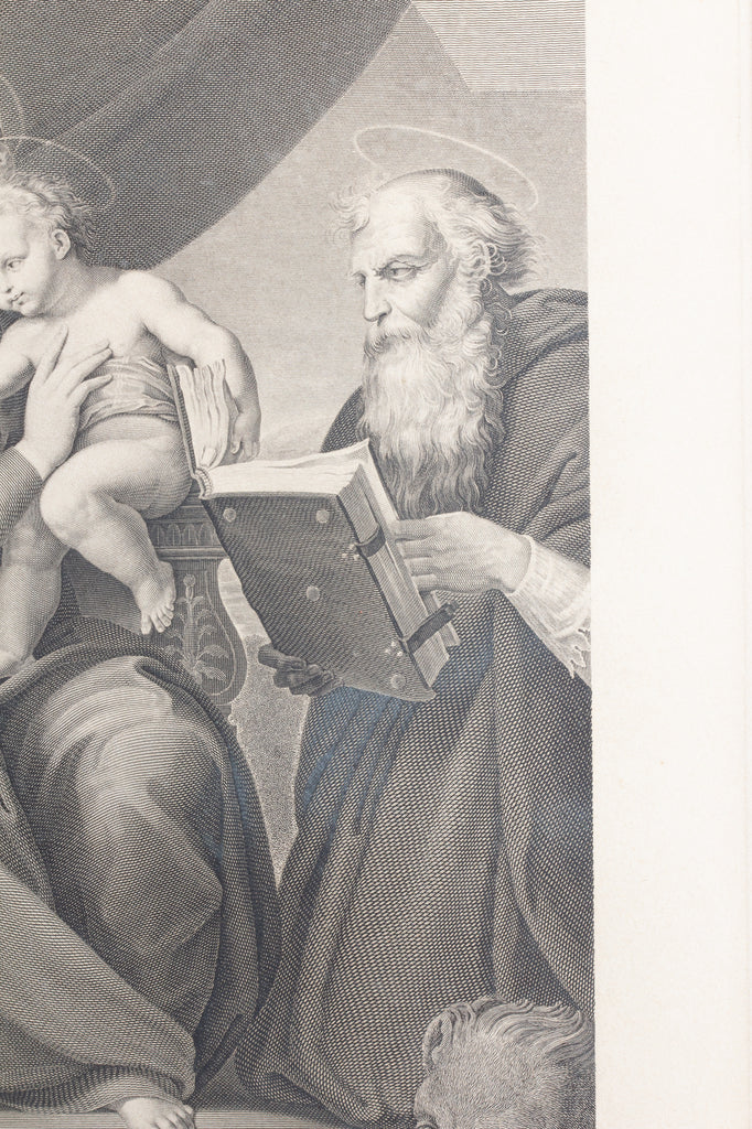 Antique Raphael Etching found in Florence, Italy