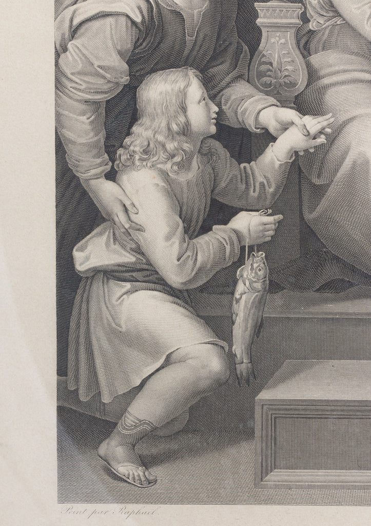 Antique Raphael Etching found in Florence, Italy
