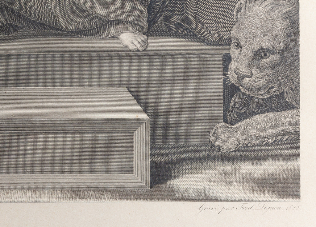 Antique Raphael Etching found in Florence, Italy