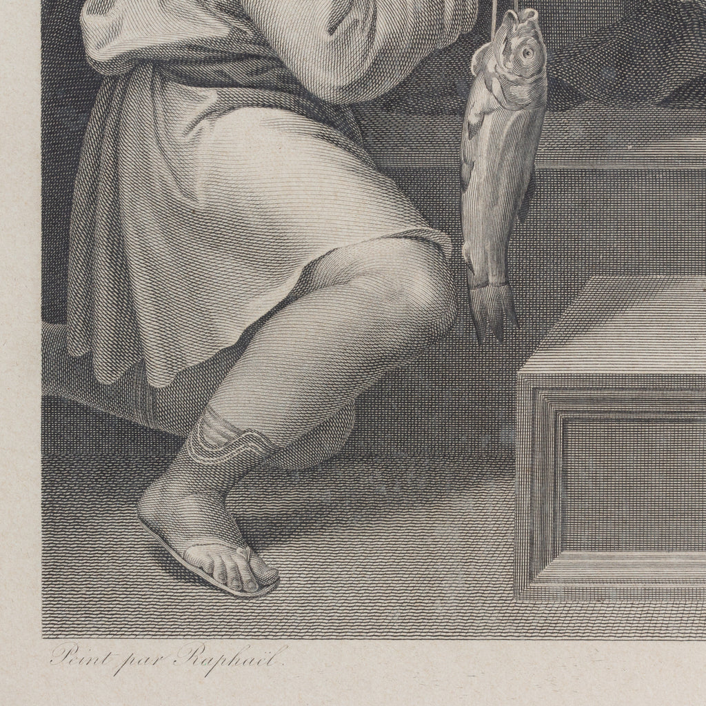 Antique Raphael Etching found in Florence, Italy