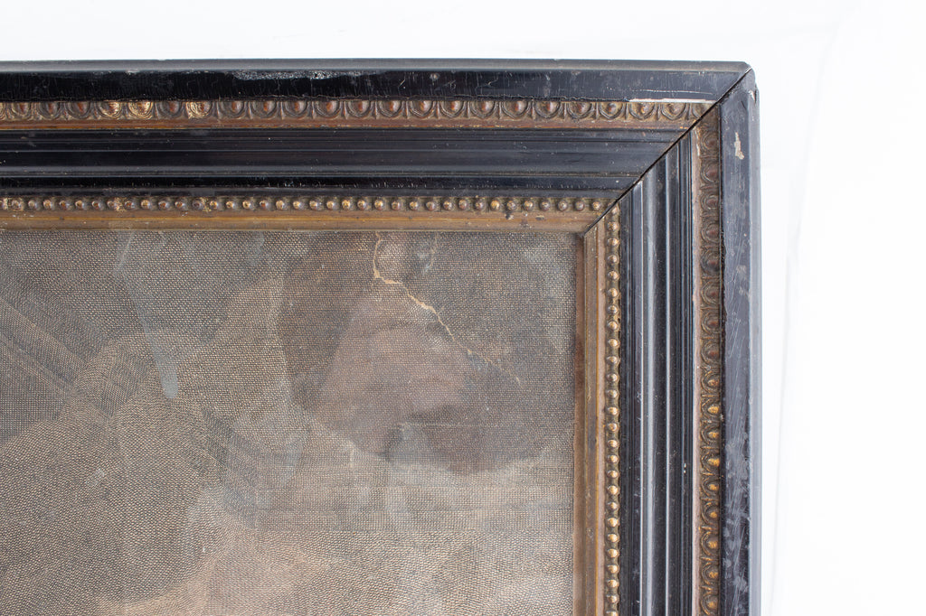 Antique Framed Etching of Saint Gregory the Great, by I.A. Marlinet