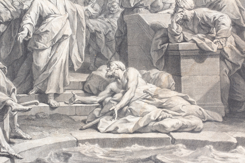 Antique Framed Religious Etching found in France