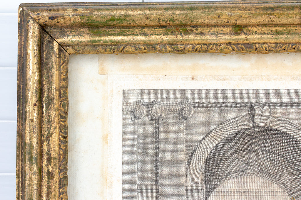 Antique Framed Religious Etching found in France