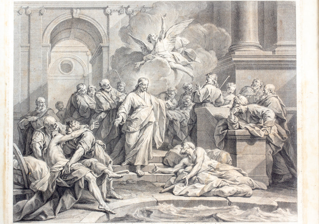 Antique Framed Religious Etching found in France