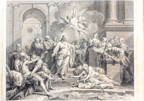 Antique Framed Religious Etching found in France