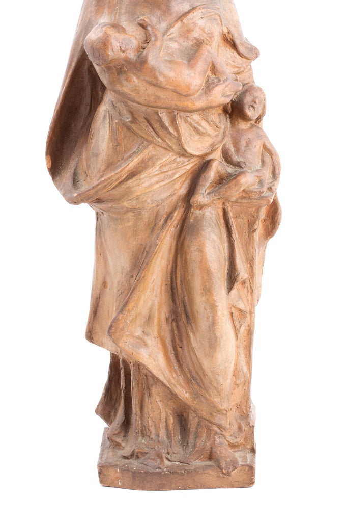 Vintage French Earthenware "Mother" Sculpture