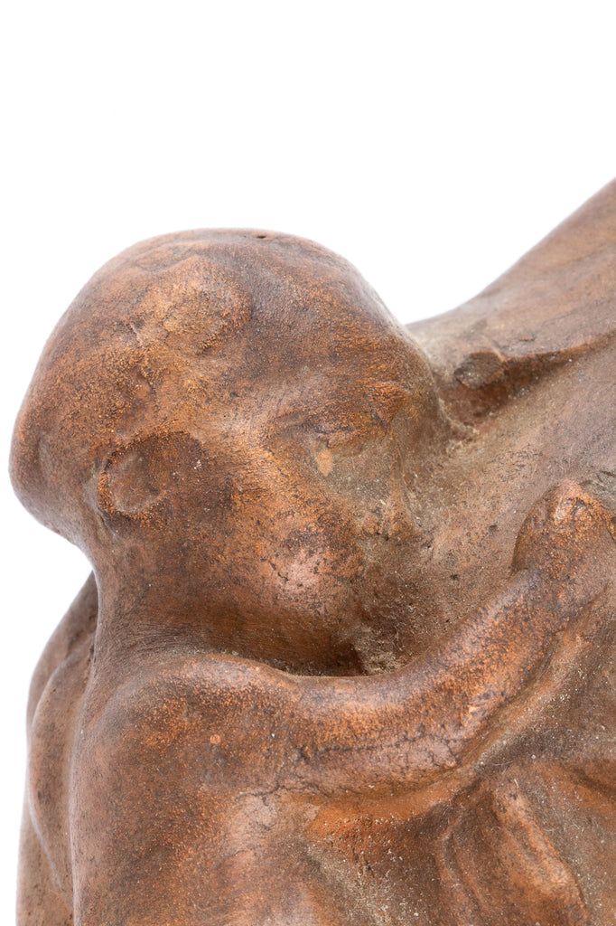 Vintage French Earthenware "Mother" Sculpture