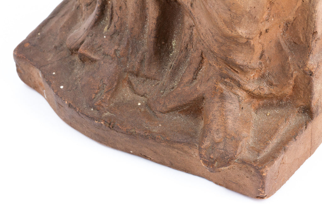 Vintage French Earthenware "Mother" Sculpture