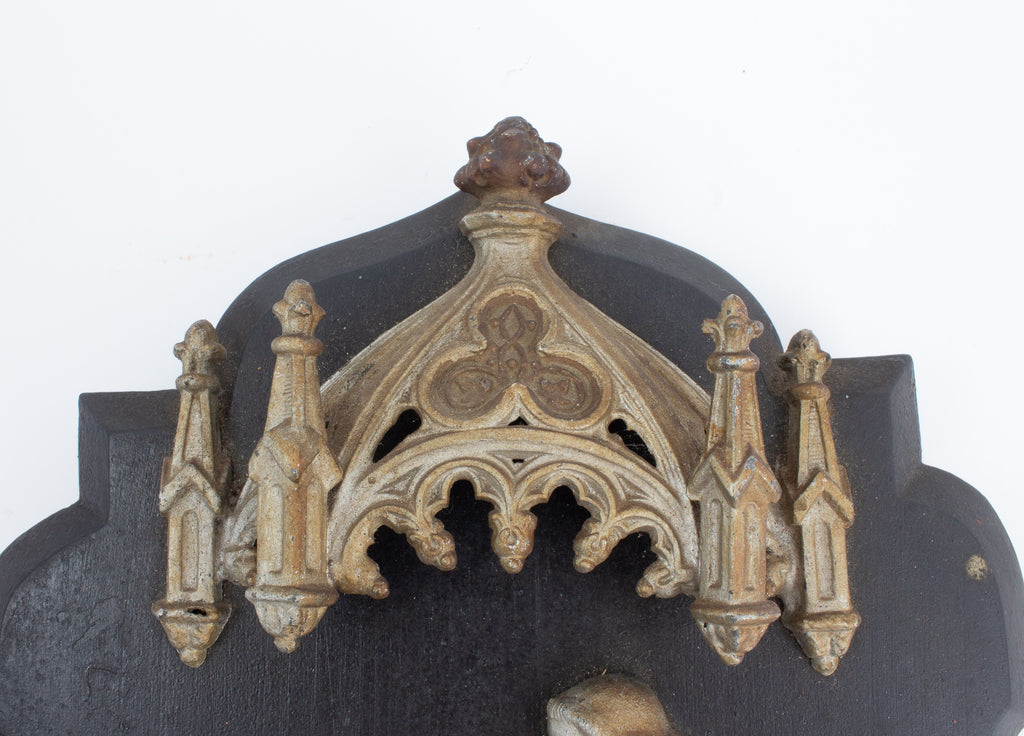 Antique French Holy Water Font Plaque