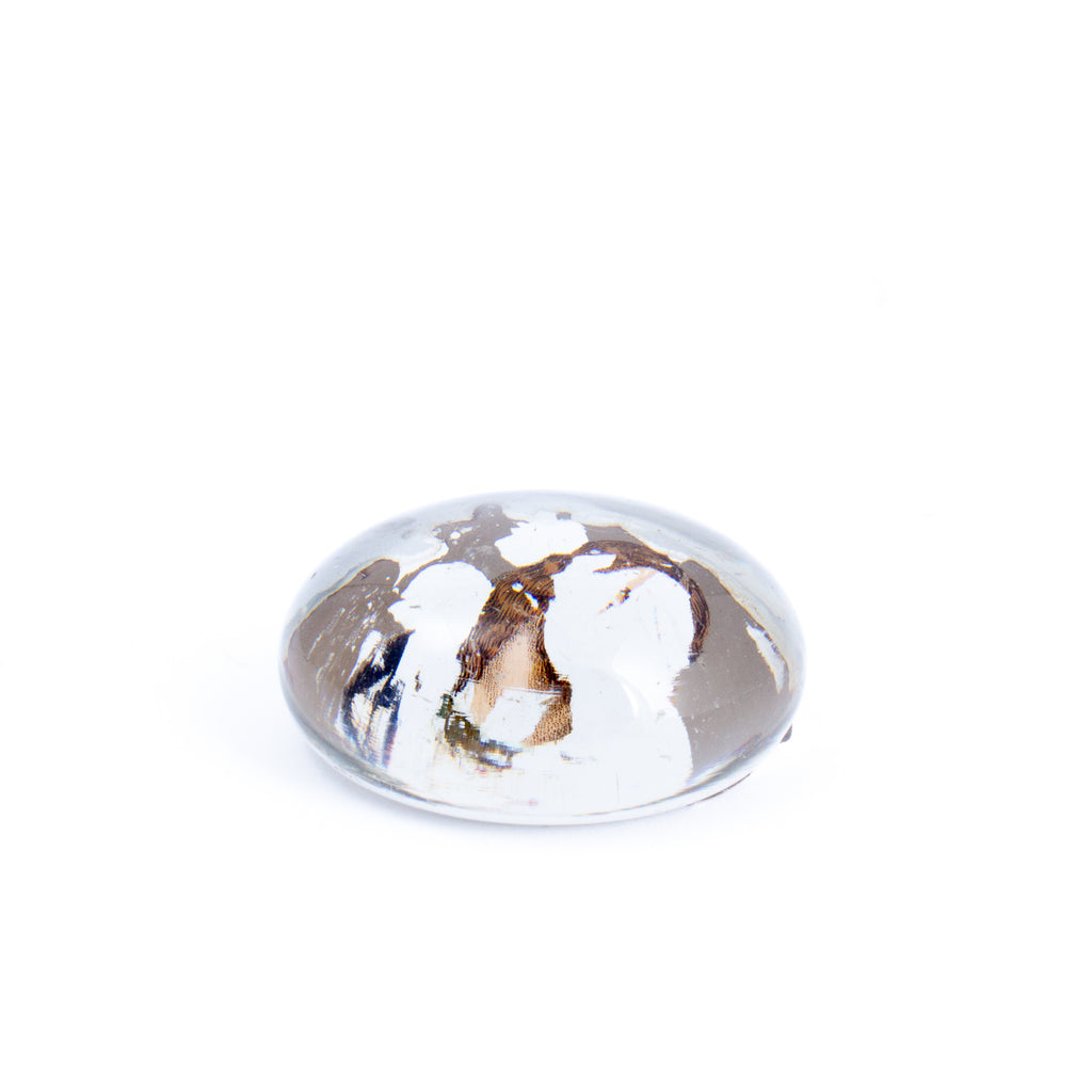 Small Vintage Painted Paperweight found in France