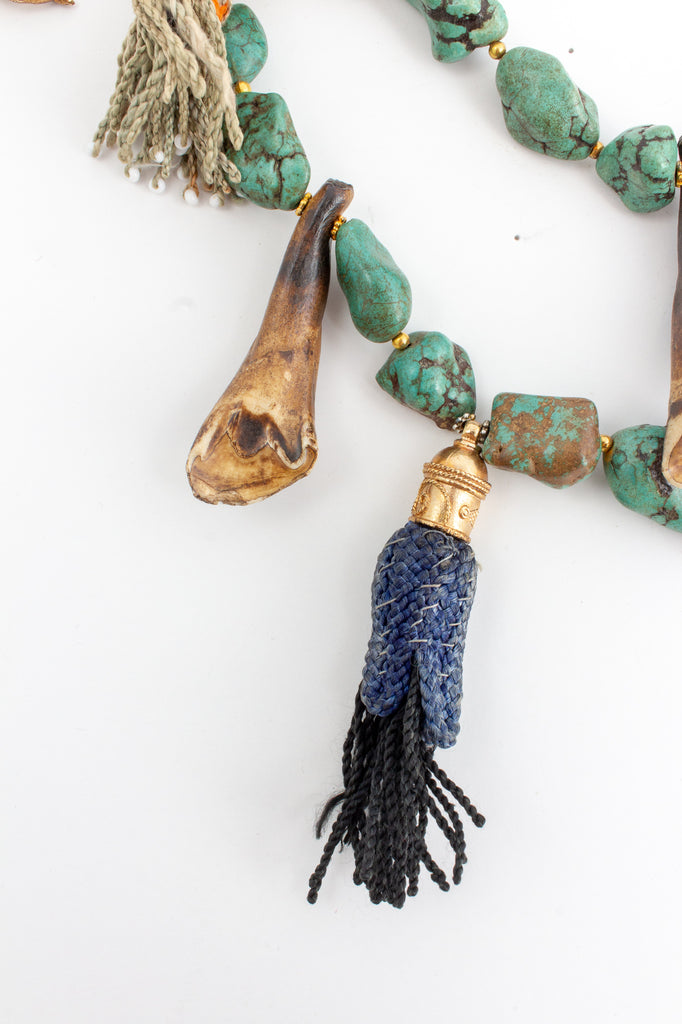 Handmade Turquoise Statement Necklace from Istanbul
