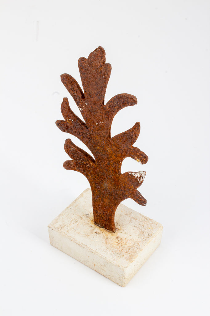 Iron Leaf in Cast Stone Decor