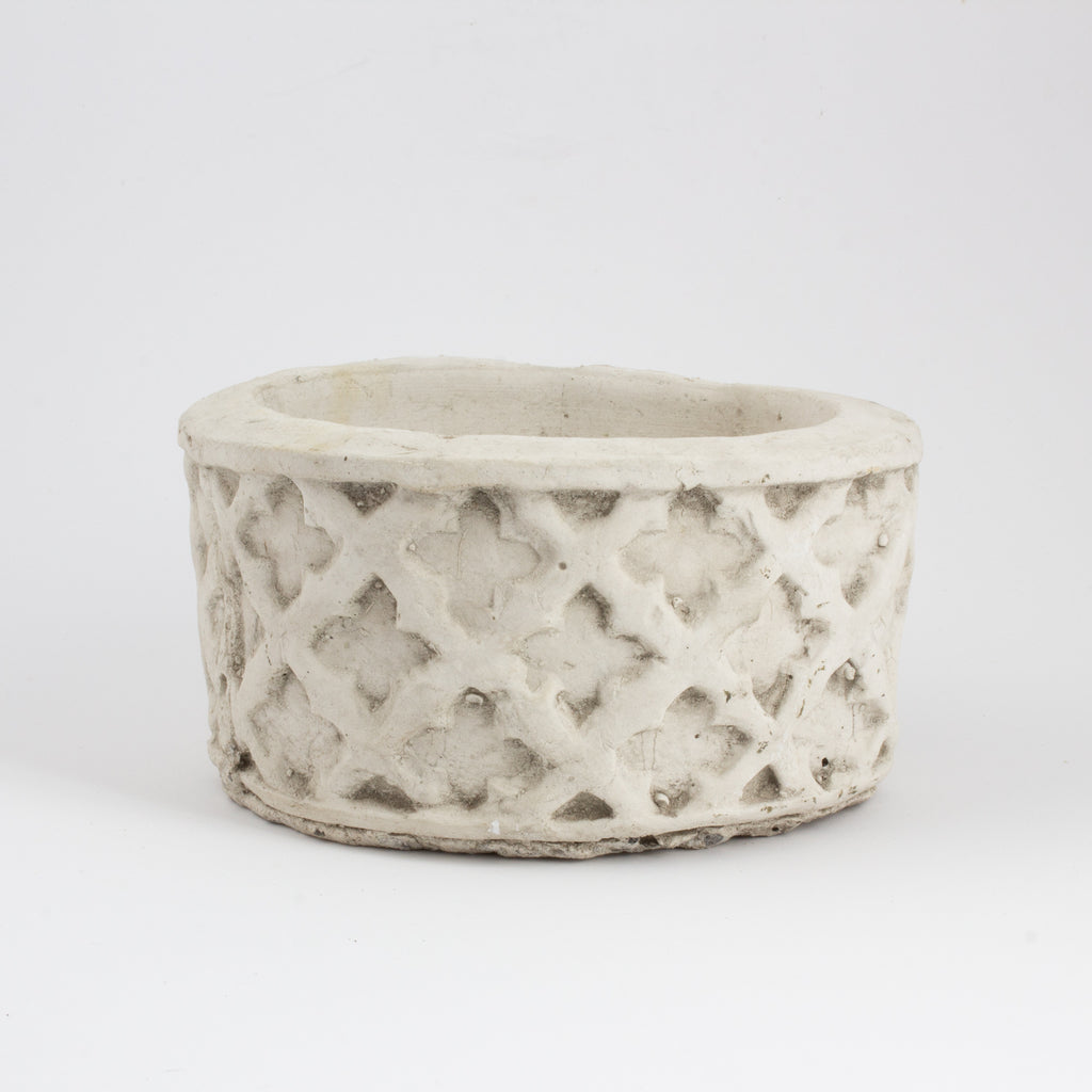Quatrefoil Cast Stone Planter