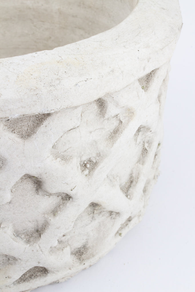 Quatrefoil Cast Stone Planter