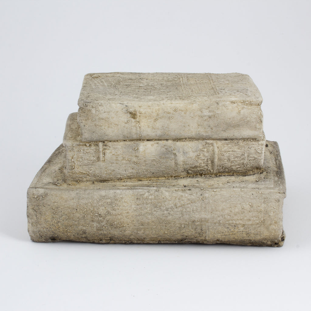 Cast Stone Book - Stack of Books
