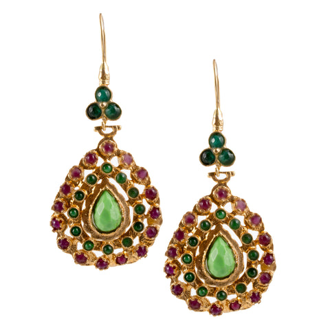 Turkish Delights Earrings: Colorful Teardrops (Two Colors)