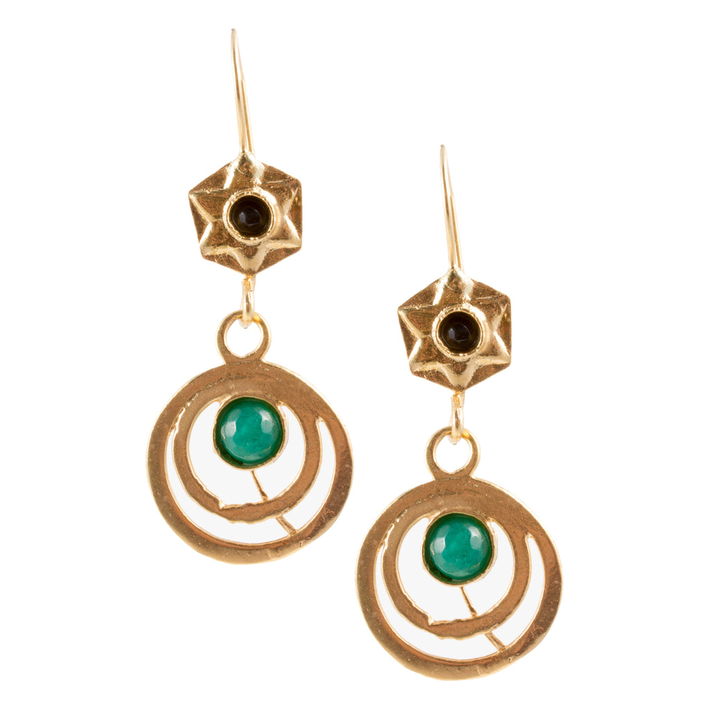 Turkish Delights Earrings: Shooting Star Drops (Two Colors)