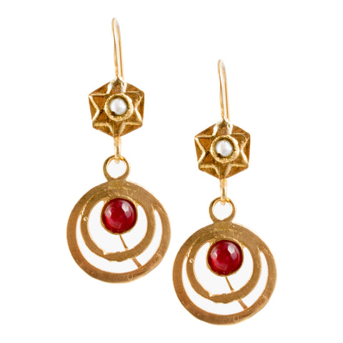Turkish Delights Earrings: Shooting Star Drops (Two Colors)