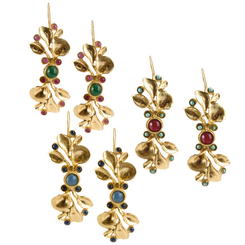 Turkish Delights Earrings: Madonna Lily Drops (Three Colors)